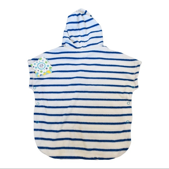 LITTLE ME Terry Striped Swim Cover-up - Picture 2 of 2